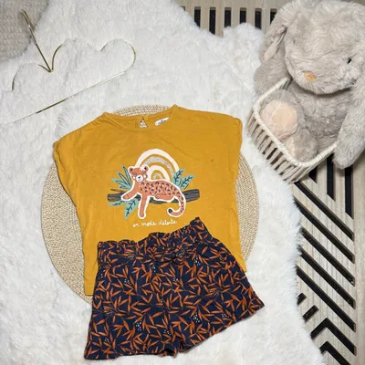 🌸 Ensemble d’été fille - Short + t-shirt • 18 mois 🌸